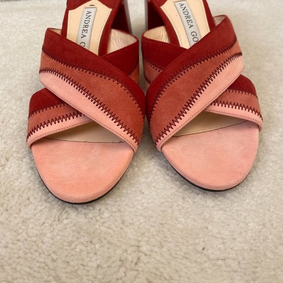 Andrea Gomez Debi mules red & pink-THE color of summer 2023! - Picture 9 of 10